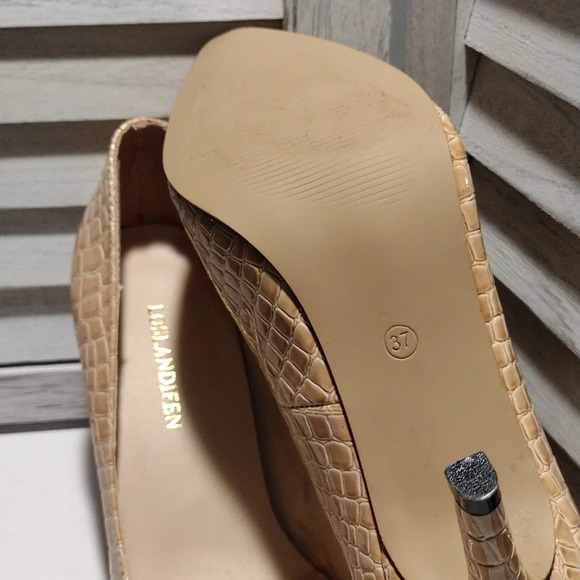 Loslandifen Snake Print Pretty 3 inch Stiletto Heels Women's Size 6.5 - Picture 2 of 6